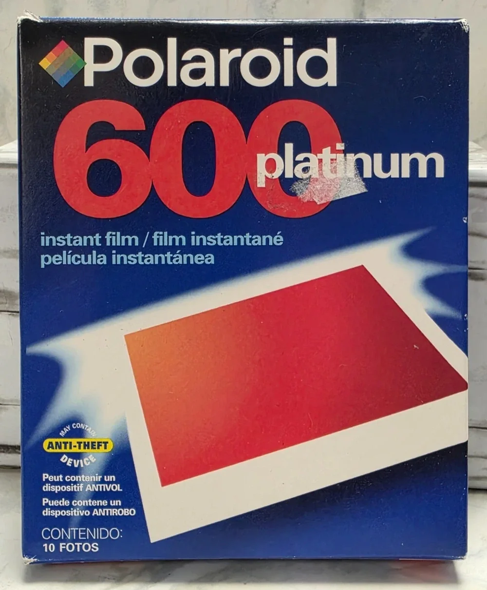 Polaroid 600 Platinum Instant Film, 10 Photos, New in Package, Exp. 7/2001
